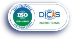 ISO 9001 14001 DICAS Zertifikat